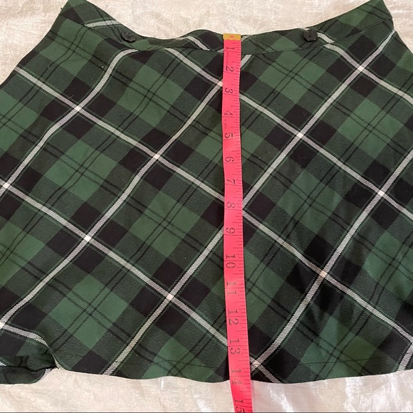 Royal Bones by Tripp NYC green plaid skirt - NO SUSPENDERS INCLUDED - Picture 9 of 10